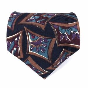 Zianetti Italian Silk Collection Tie Men's Vintage Necktie 57" Classic Length